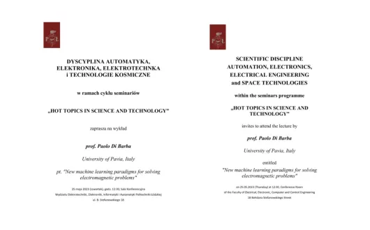 Wykład prof. Paolo Di Barba