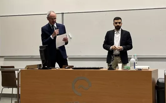 Prelekcja Iyada Shataraha na Zebraniu Naukowym Oddziału Łódzkiego PTETiS. 