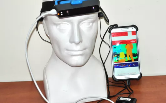 Hardware components of the ETA for interactive sonication of 3D scenes