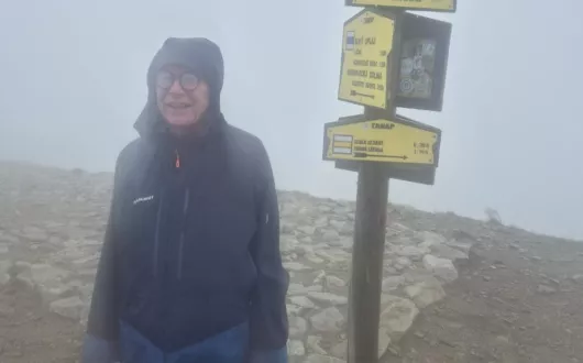 Prof. Michał Strzelecki w słowackich Tatrach Zachodnich. Lato 2025.