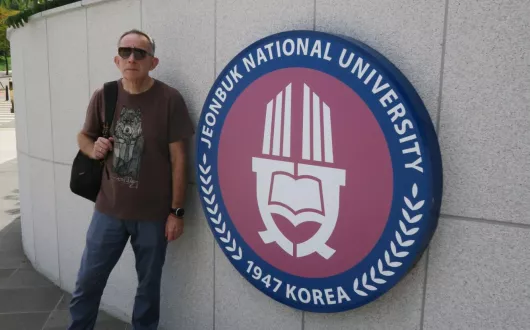 Wizyta prof. M. Strzeleckiego w Jeonbuk National University (전북대학교) w Republice Korei