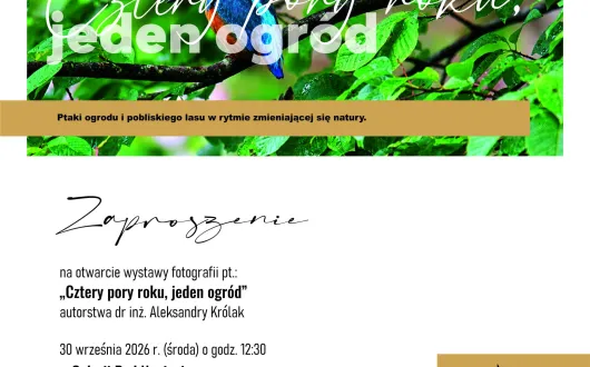 Zaproszenie na wystawę "Cztery pory roku, jeden ogród"