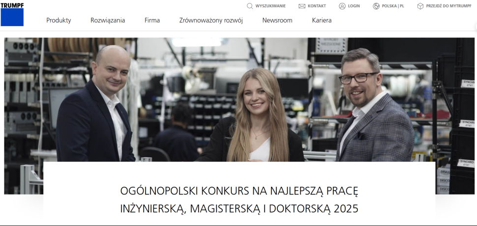 Ogólnopolski konkurs na najlepszą pracę inżynierską, magisterską i doktorską 2025 