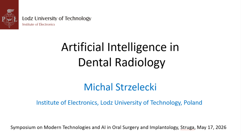Prof. Michał Strzelecki na sympozjum stomatologicznym, Macedonia 2026