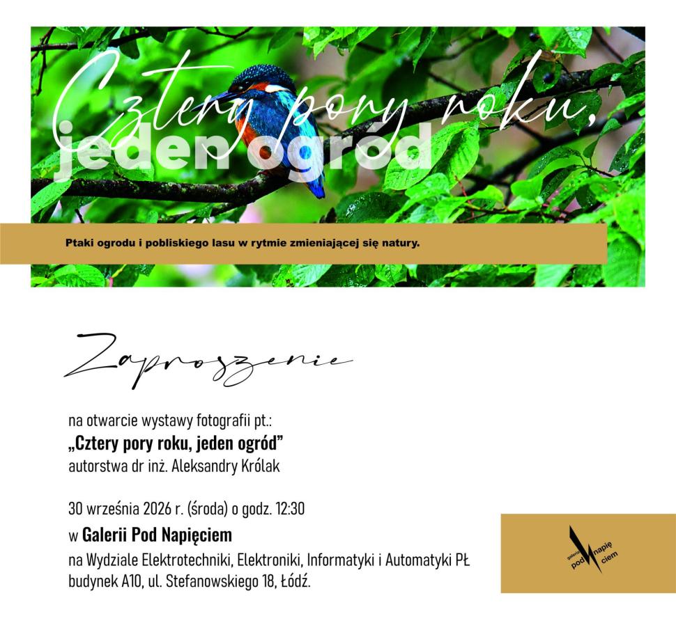 Zaproszenie na wystawę "Cztery pory roku, jeden ogród"