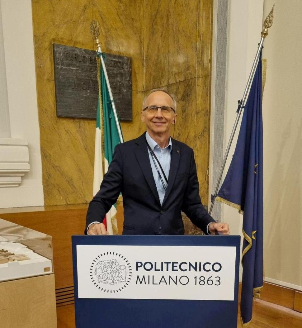 Wizyta studyjna prof. Pawła Strumiłły w Politecnico di Milano